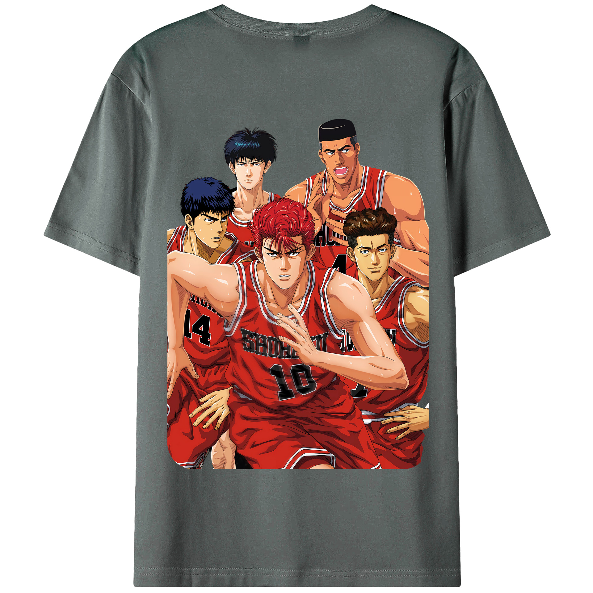 SLAM DUNK／スラムダンク 綿100％半袖Tシャツ（背面プリント）